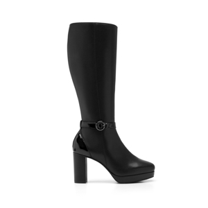 Bota Alta Flexi para Mujer con Cierre Interno Estilo 118911 Negro