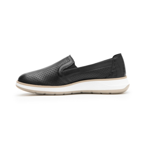 Slip On Flexi para Mujer con Piel Extra Suave Estilo 119302 Negro