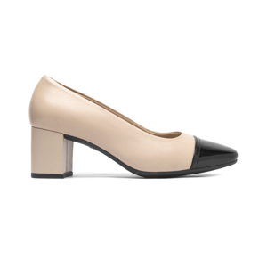 Zapatilla Punta Cuadrada Flexi para Mujer Estilo 119705 Beige