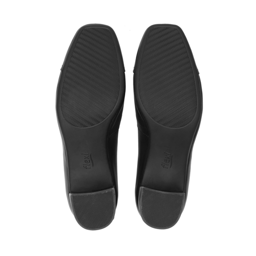 Zapatilla Punta Cuadrada Flexi para Mujer Estilo 119705 Negro