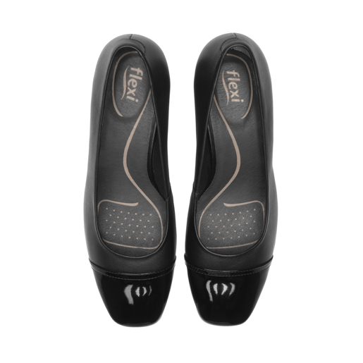 Zapatilla Punta Cuadrada Flexi para Mujer Estilo 119705 Negro