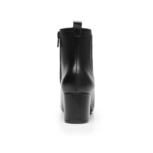 Botín Tacón Bajo Flexi para Mujer con Cierre Interno Estilo 119709 Negro