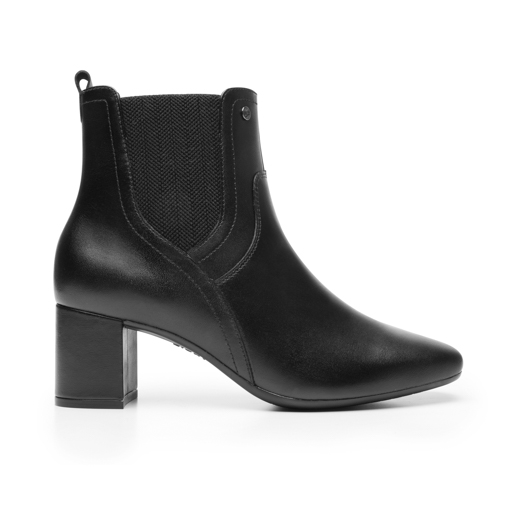 Botín Tacón Bajo Flexi para Mujer con Cierre Interno Estilo 119709 Negro