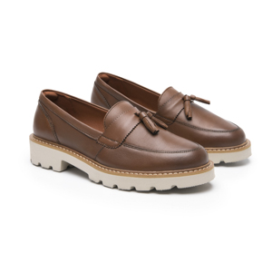 Mocasín Casual Flexi para Mujer con Suela Extra Ligera Estilo 120102 Café