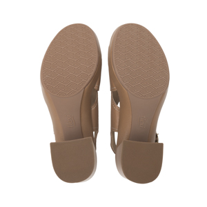 Sandalia De Tacón Flexi para Mujer con Suela Bidensidad Estilo 122701 Camel
