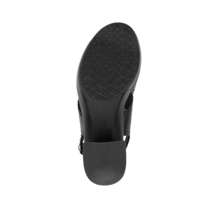 Sandalia De Tacón Flexi para Mujer con Plantilla Doble Densidad Estilo 122701 Negro