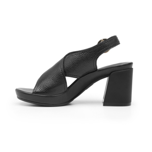 Sandalia De Tacón Flexi para Mujer con Plantilla Doble Densidad Estilo 122701 Negro
