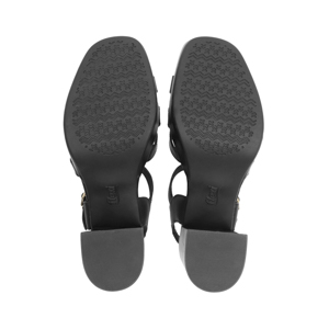 Sandalia De Tacón Flexi para Mujer con Comfort Walk Estilo 123007 Negro