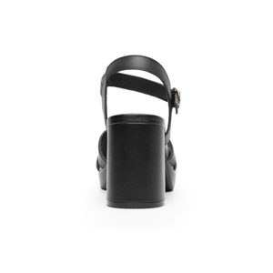 Sandalia De Tacón Flexi para Mujer con Comfort Walk Estilo 123007 Negro