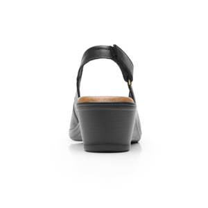 Sandalia Cuña Baja Flexi para Mujer Estilo 123717 Negro