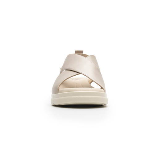 Sandalia Corte Cruzado Flexi para Mujer con Plantilla Acojinada Estilo 124201 Perla