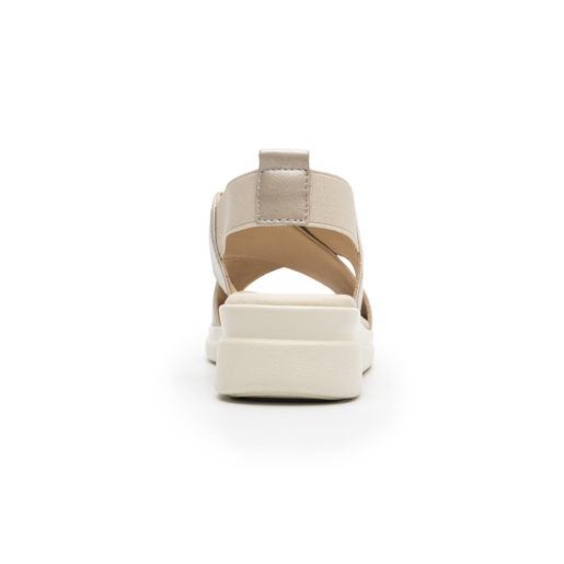 Sandalia Corte Cruzado Flexi para Mujer con Plantilla Acojinada Estilo 124201 Perla