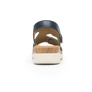 Sandalia Cuña Confort Flexi para Mujer Estilo 124210 Marino