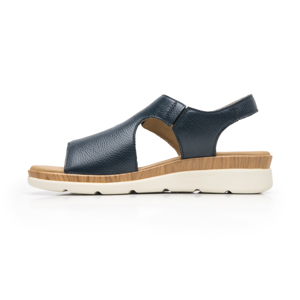 Sandalia Cuña Confort Flexi para Mujer Estilo 124210 Marino