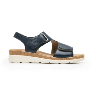 Sandalia Cuña Confort Flexi para Mujer Estilo 124210 Marino