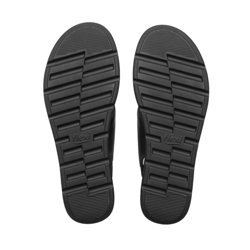 Sandalia Cuña Confort Flexi para Mujer Estilo 124212 Negro