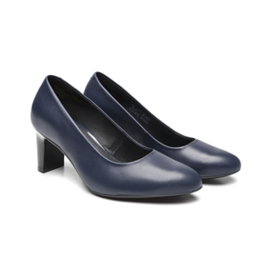 Zapatilla Tacón Medio Flexi para Mujer con Comfort Walk Estilo 124401 Marino