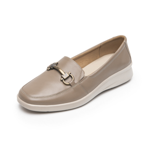 Mocasín Con Herraje Flexi para Mujer con Doble Plantilla Estilo 124502 Taupe