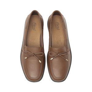 Mocasín Herraje Flexi para Mujer con Doble Plantilla Estilo 124505 Tan