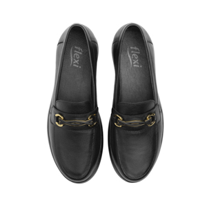 Mocasín Herraje Flexi para Mujer con Suela Extra Ligera Estilo 126706 Negro