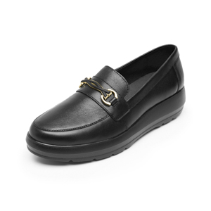 Mocasín Herraje Flexi para Mujer con Suela Extra Ligera Estilo 126706 Negro