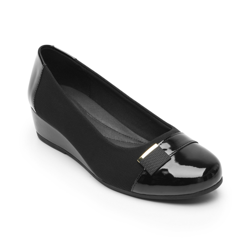Balerina Cuña Flexi para Mujer con Suavidad Estilo 127004 Negro