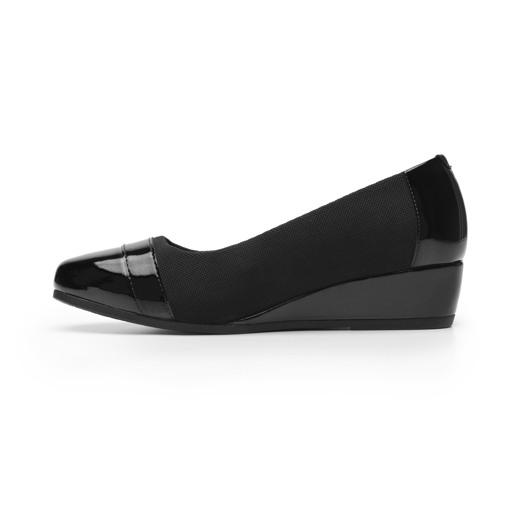 Balerina Cuña Flexi para Mujer con Suavidad Estilo 127004 Negro