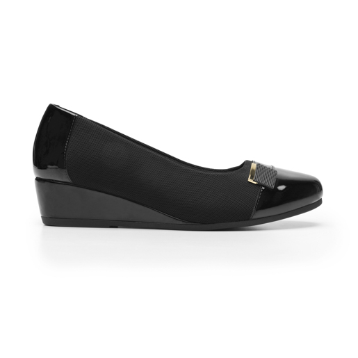 Balerina Cuña Flexi para Mujer con Suavidad Estilo 127004 Negro