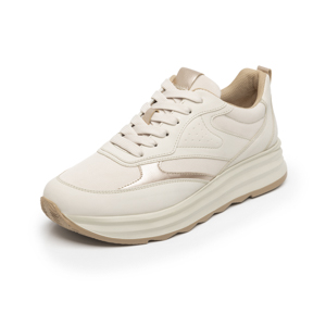 Sneaker Casual Flexi para Mujer con Suela Extra Ligera Estilo 127102 Beige