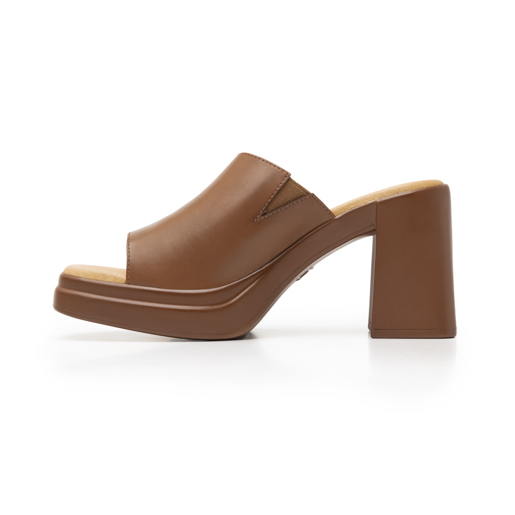 Sandalia De Tacón Flexi para Mujer con Suela Flexible Estilo 127601 Tan
