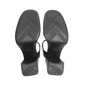 Sandalia De Tacón Flexi para Mujer con Suela Flexible Estilo 127604 Negro