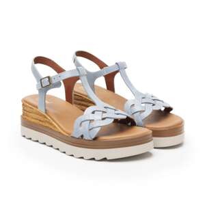 Sandalia Casual Flexi para Mujer con Suela Flexible Estilo 127703 Azul