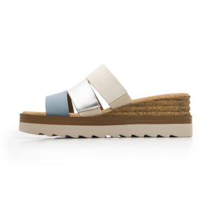 Sandalia De Plataforma Flexi para Mujer Estilo 127705 Azul Multicolor