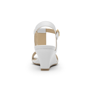 Sandalia Cuña Flexi para Mujer con Comfort Walk Estilo 128304 Blanco
