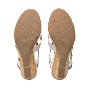 Sandalia Cuña Alta Flexi para Mujer Estilo 128309 Algodón