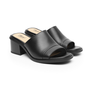 Sandalia De Tacón Flexi para Mujer con Suela Flexible Estilo 128403 Negro