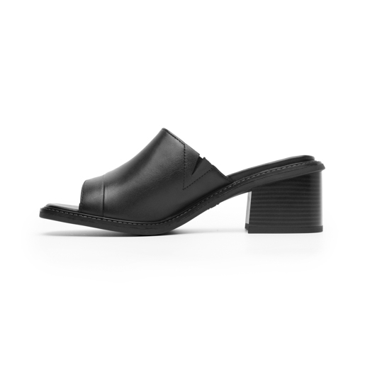Sandalia De Tacón Flexi para Mujer con Suela Flexible Estilo 128403 Negro