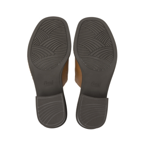 Sandalia De Tacón Flexi para Mujer con Suela Flexible Estilo 128403 Tan