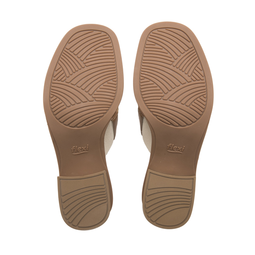Sandalia Tacón Medio Flexi para Mujer Estilo 128406 Camel