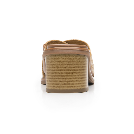 Sandalia Tacón Medio Flexi para Mujer Estilo 128406 Camel