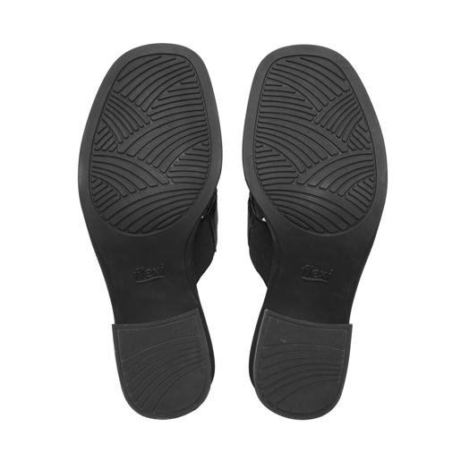 Sandalia Tacón Medio Flexi para Mujer Estilo 128406 Negro