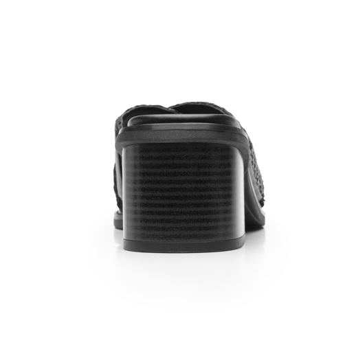 Sandalia Tacón Medio Flexi para Mujer Estilo 128406 Negro