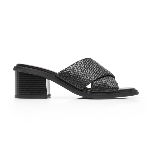 Sandalia Tacón Medio Flexi para Mujer Estilo 128406 Negro