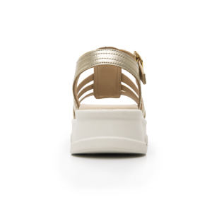 Sandalia Plataforma Casual Flexi para Mujer Estilo 128503 Dorado