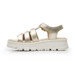 Sandalia Plataforma Casual Flexi para Mujer Estilo 128503 Dorado