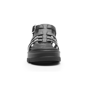 Sandalia Plataforma Flexi para Mujer con Plantilla Acojinada Estilo 128503 Negro