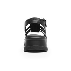 Sandalia Plataforma Flexi para Mujer con Plantilla Acojinada Estilo 128503 Negro