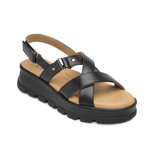 Sandalia Plataforma Casual Flexi para Mujer Estilo 128513 Negro