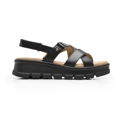 Sandalia Plataforma Casual Flexi para Mujer Estilo 128513 Negro