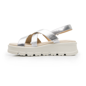 Sandalia Plataforma Casual Flexi para Mujer Estilo 128513 Plata